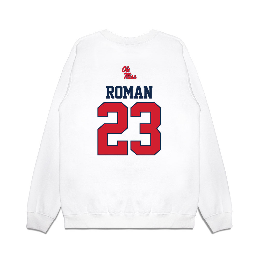 Ole Miss - NCAA Softball : Taylor Roman - USA Premium Crewneck Sweatshirt-1