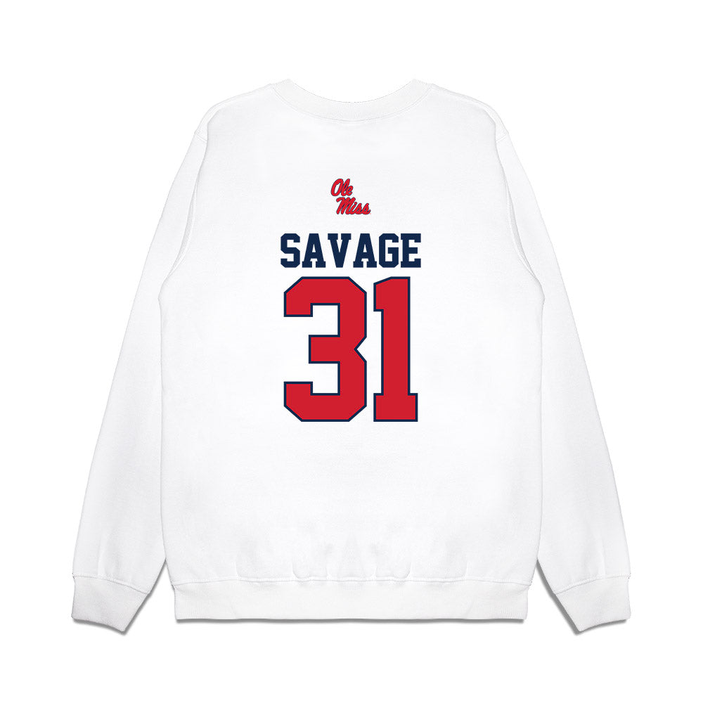 Ole Miss - NCAA Softball : Jada Savage - USA Premium Crewneck Sweatshirt-1