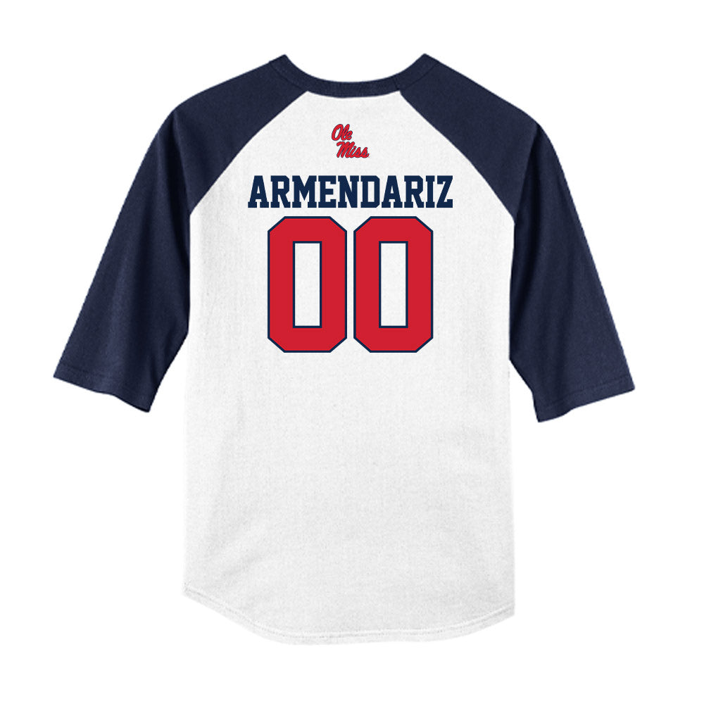 Ole Miss - NCAA Softball : Madelyn Armendariz - USA Raglan Shirt-1