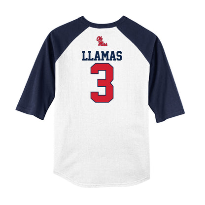 Ole Miss - NCAA Softball : Persy Llamas - USA Raglan Shirt-1