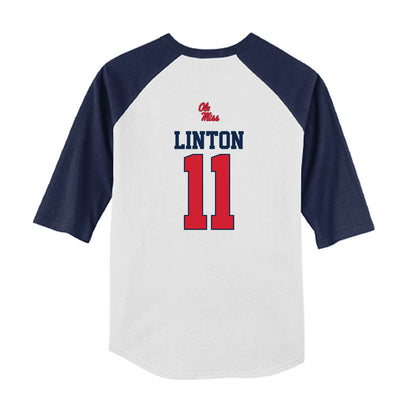 Ole Miss - NCAA Softball : Addi Linton - USA Youth Raglan T-Shirt-1