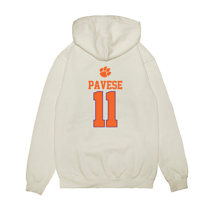 Clemson - NCAA Softball : Mac Pavese - USA Premium Hooded Sweatshirt-1