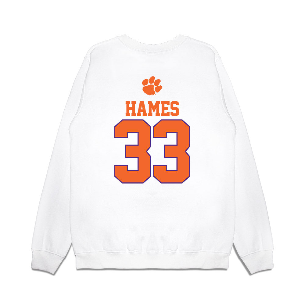 Clemson - NCAA Softball : Lexie Hames - USA Premium Crewneck Sweatshirt-1