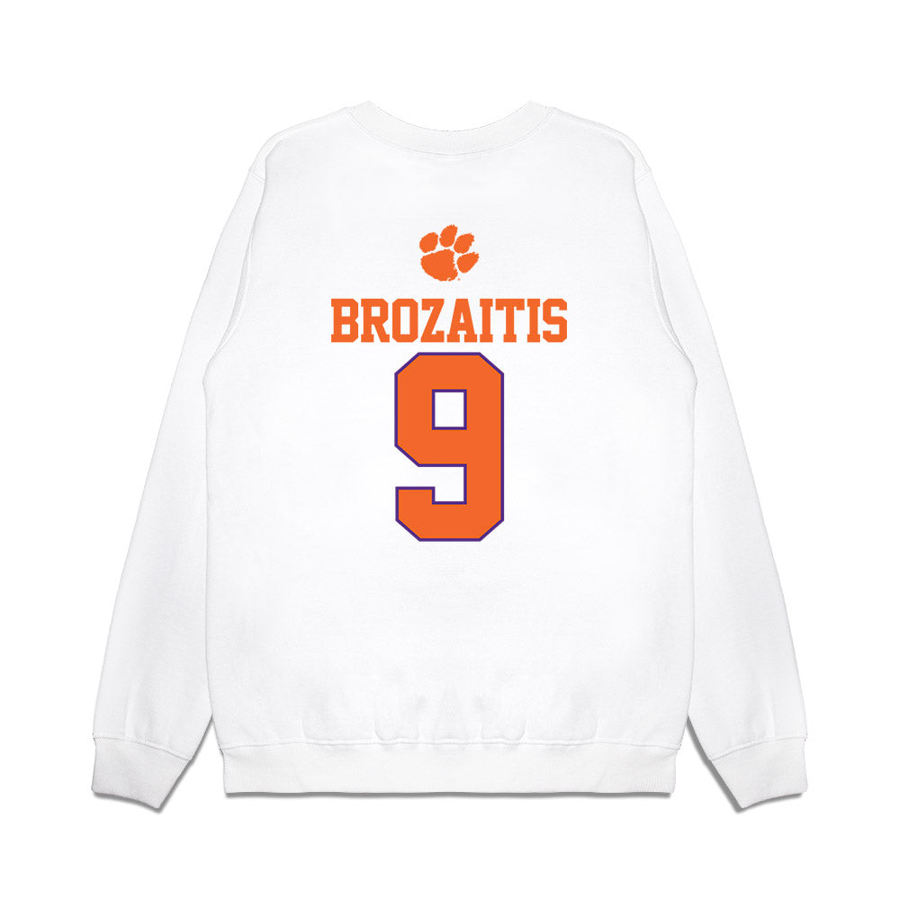 Clemson - NCAA Softball : Natalie Brozaitis - USA Premium Crewneck Sweatshirt-1