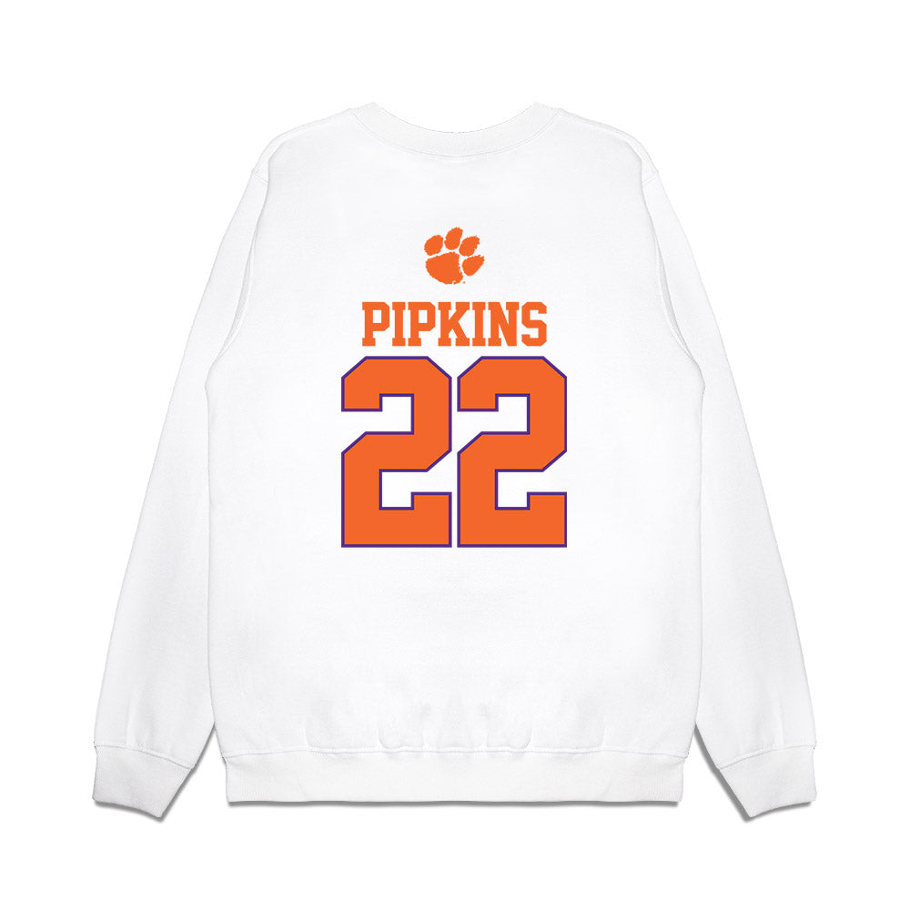 Clemson - NCAA Softball : Taylor Pipkins - USA Premium Crewneck Sweatshirt-1