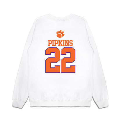Clemson - NCAA Softball : Taylor Pipkins - USA Premium Crewneck Sweatshirt-1