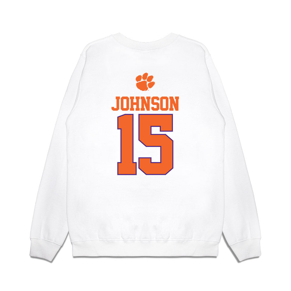 Clemson - NCAA Softball : Maddie Johnson - USA Premium Crewneck Sweatshirt-1
