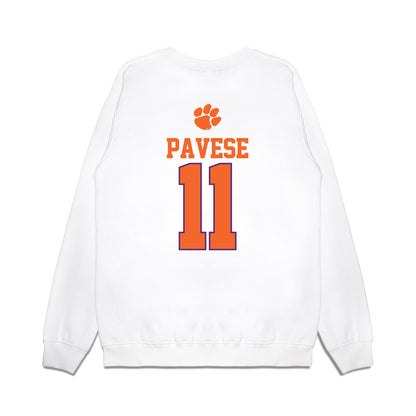 Clemson - NCAA Softball : Mac Pavese - USA Premium Crewneck Sweatshirt-1