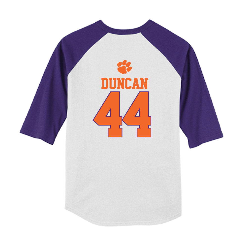Clemson - NCAA Softball : Olivia Duncan - USA Youth Raglan T-Shirt-1