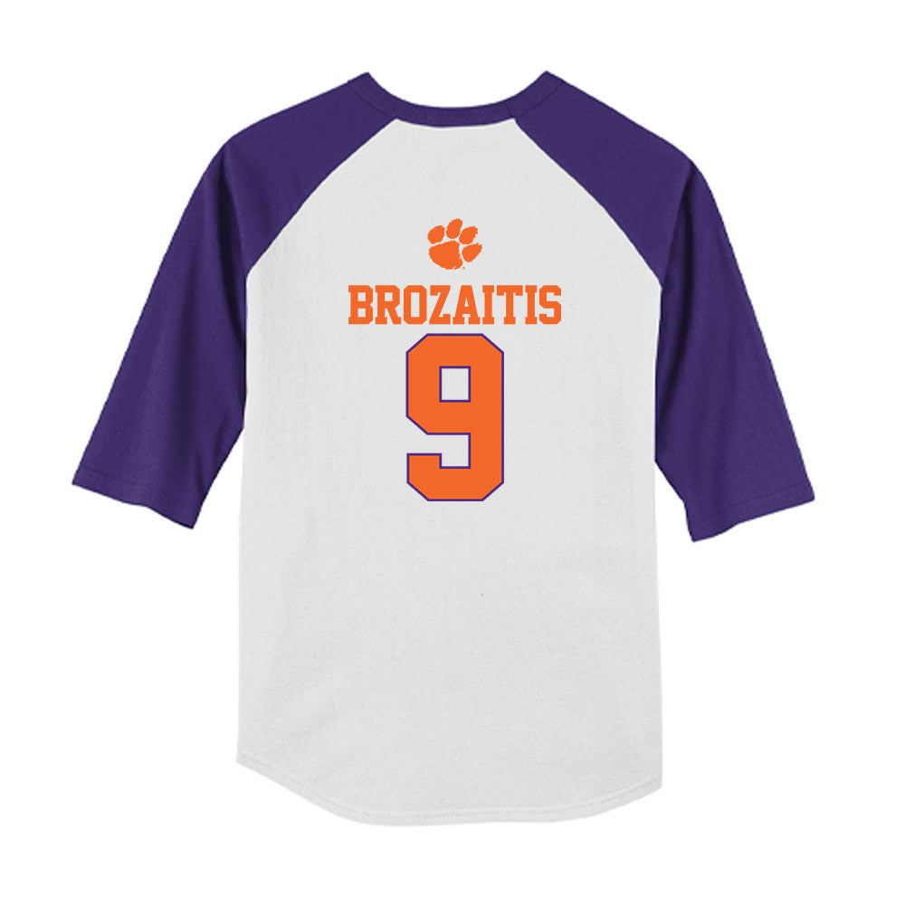 Clemson - NCAA Softball : Natalie Brozaitis - USA Youth Raglan T-Shirt-1