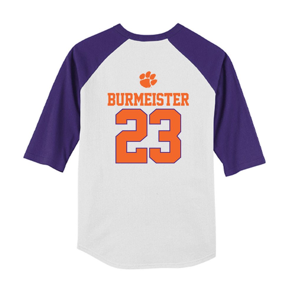 Clemson - NCAA Softball : Sophia Burmeister - USA Youth Raglan T-Shirt-1