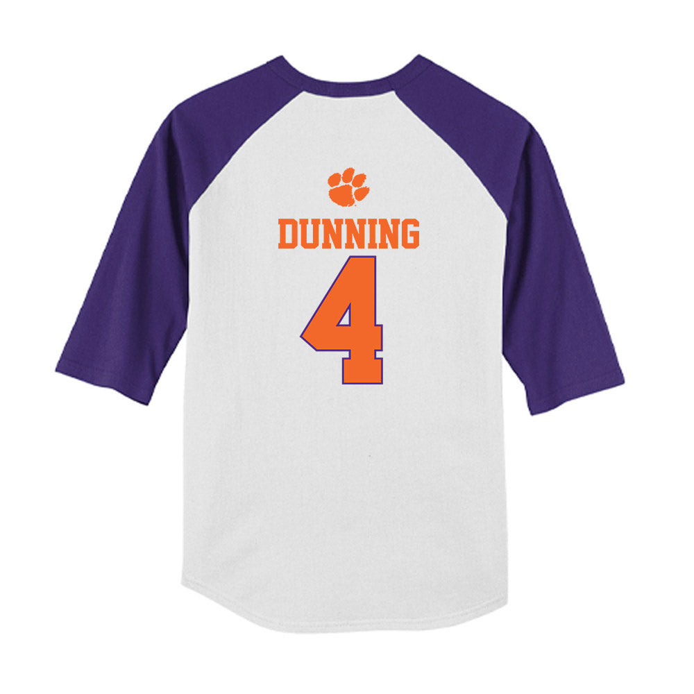 Clemson - NCAA Softball : Abby Dunning - USA Youth Raglan T-Shirt-1