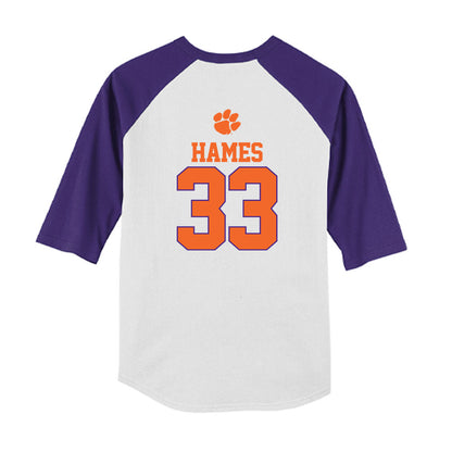 Clemson - NCAA Softball : Lexie Hames - USA Youth Raglan T-Shirt-1