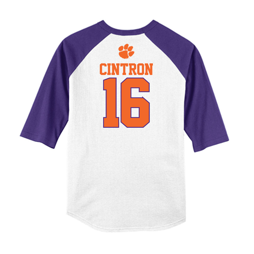 Clemson - NCAA Softball : Macey Cintron - USA Raglan Shirt-1