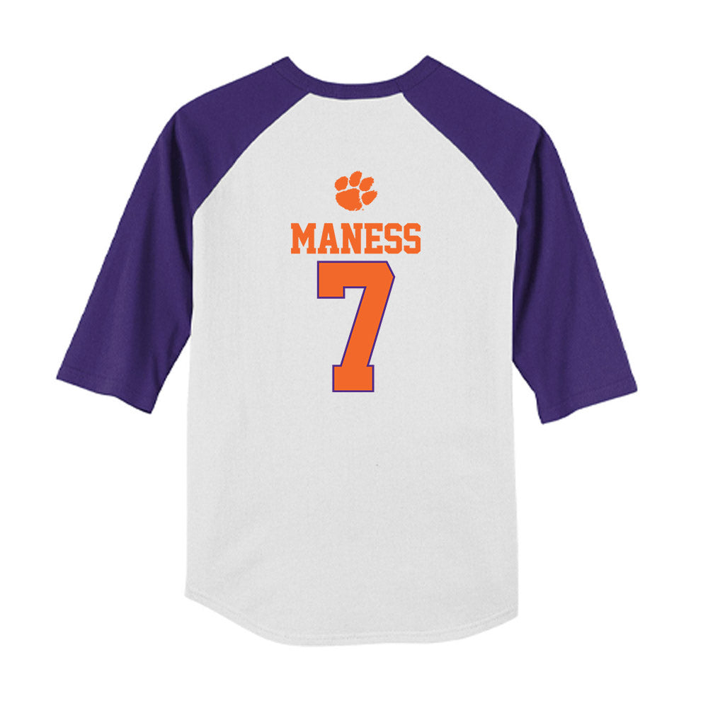 Clemson - NCAA Softball : Sierra Maness - USA Youth Raglan T-Shirt-1