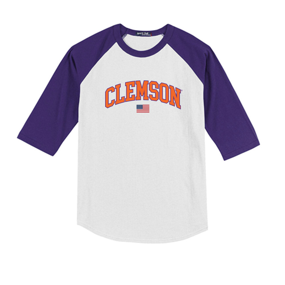 Clemson - NCAA Softball : Samantha Minish - USA Youth Raglan T-Shirt-0