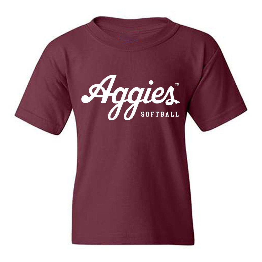 Texas A&M - NCAA Softball : Madison Azua - Classic Shersey Youth T-Shirt-0