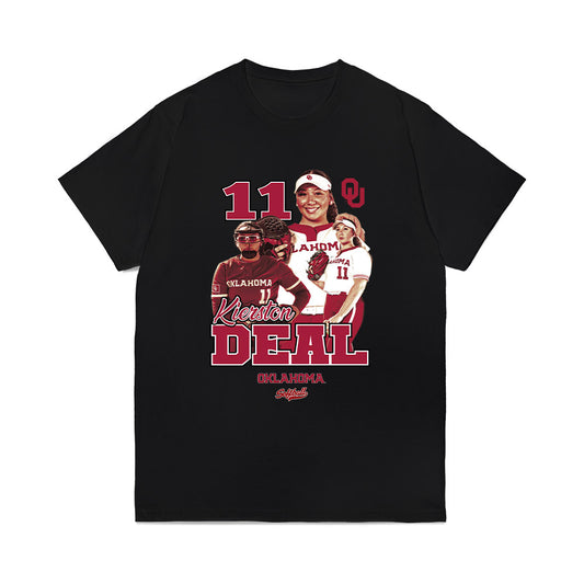 Oklahoma - NCAA Softball : Kierston Deal - Collage Comfort Colors T-Shirt-0
