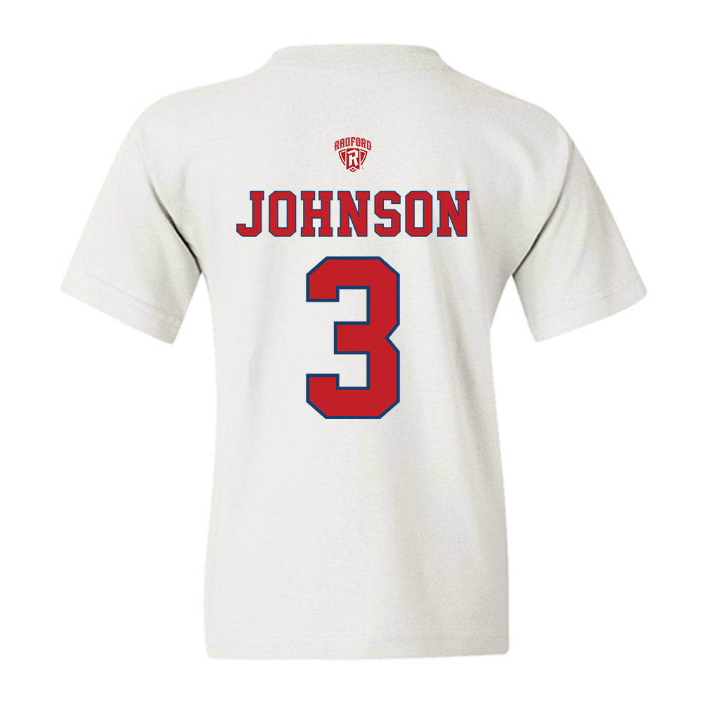 Radford - NCAA Men's Basketball : Jaylon Johnson - Youth T-Shirt-1