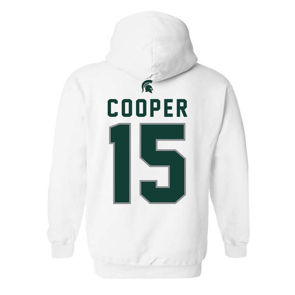 Michigan State - NCAA Men's Basketball : Carson Cooper - Sports Shersey Hooded Sweatshirt-1