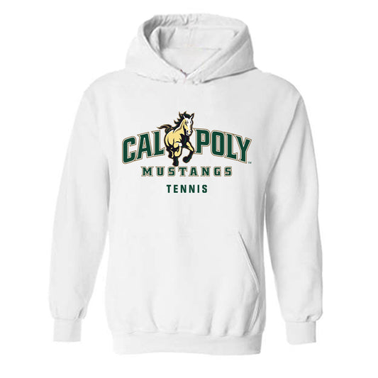 Cal Poly - NCAA Men's Tennis : Aaron Eliscu - Classic Shersey Hooded Sweatshirt-0