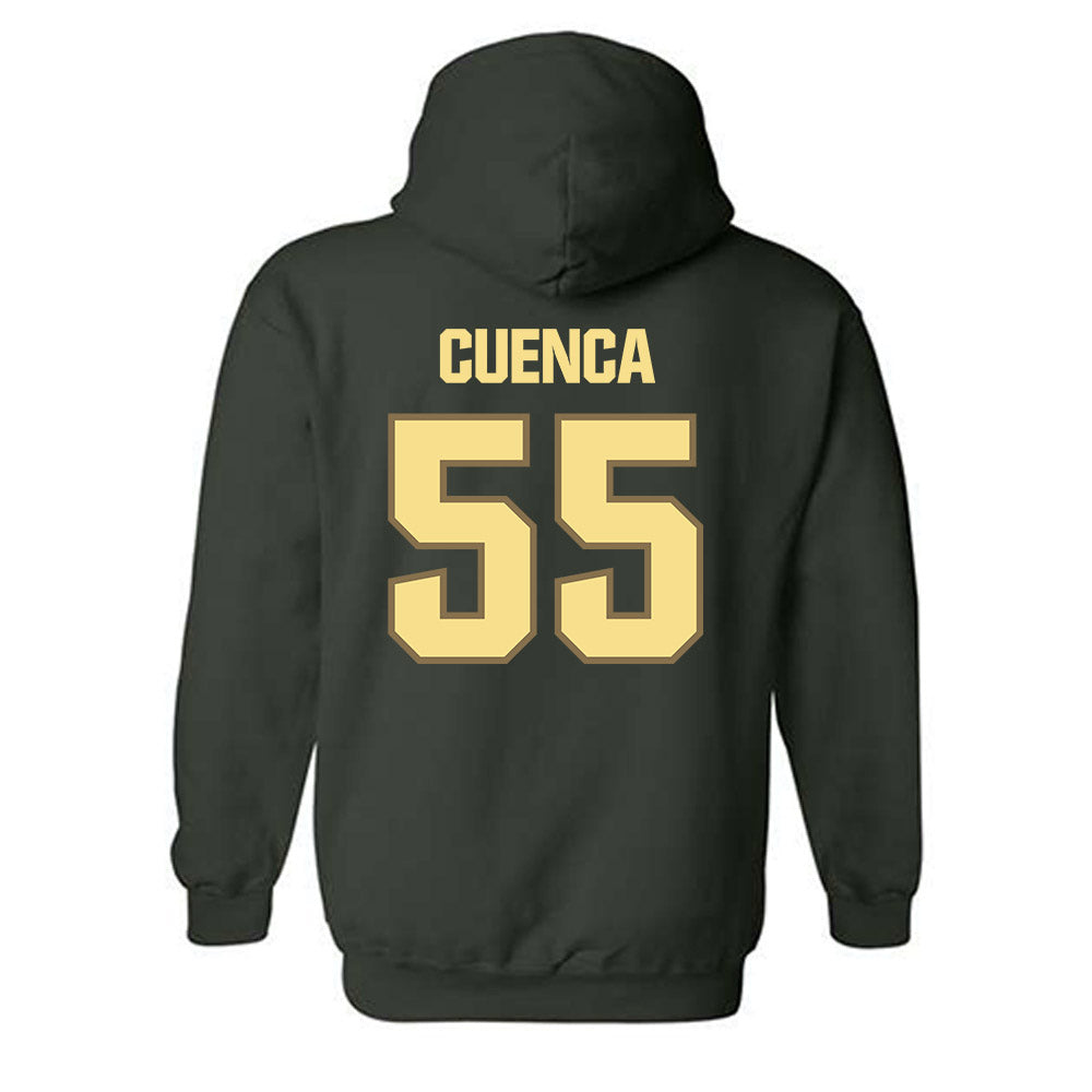Cal Poly - NCAA Football : Jared Cuenca - Classic Shersey Hooded Sweatshirt-1