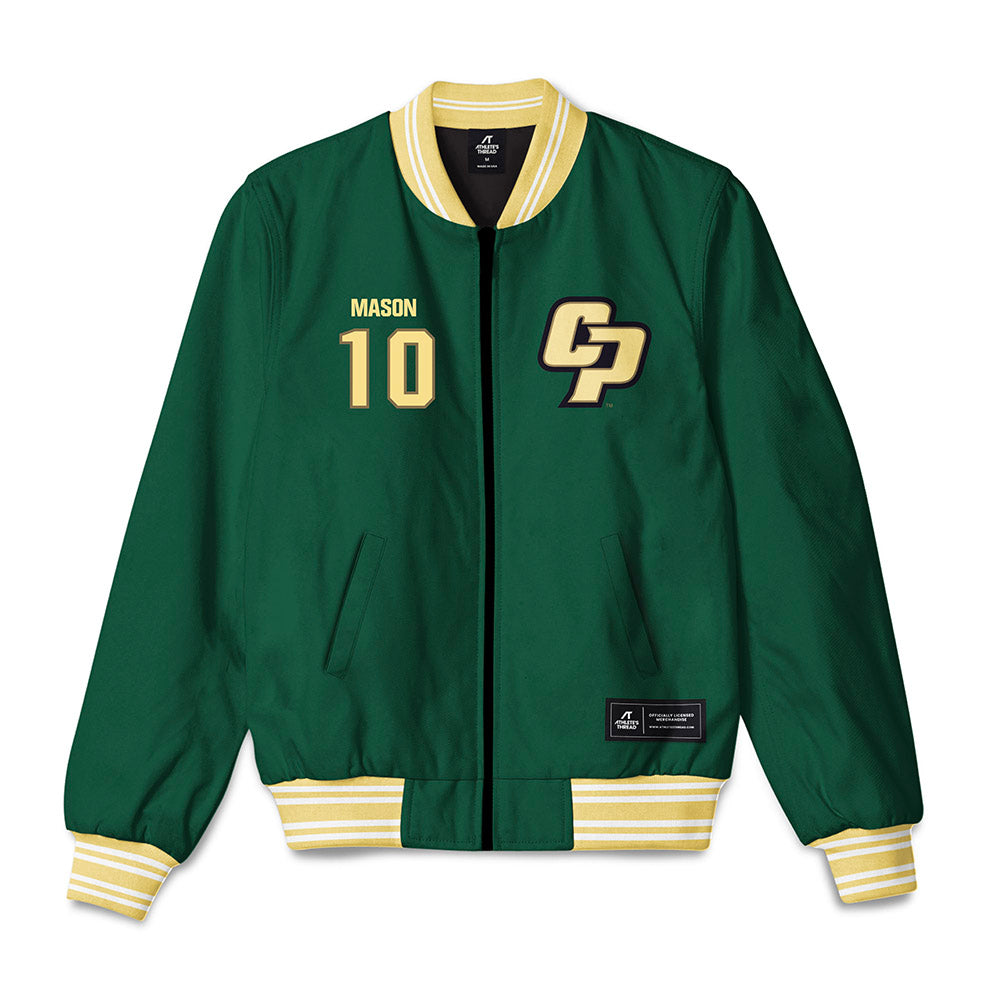 Cal Poly - NCAA Men's Basketball : Marsai Mason - Bomber Jacket-0