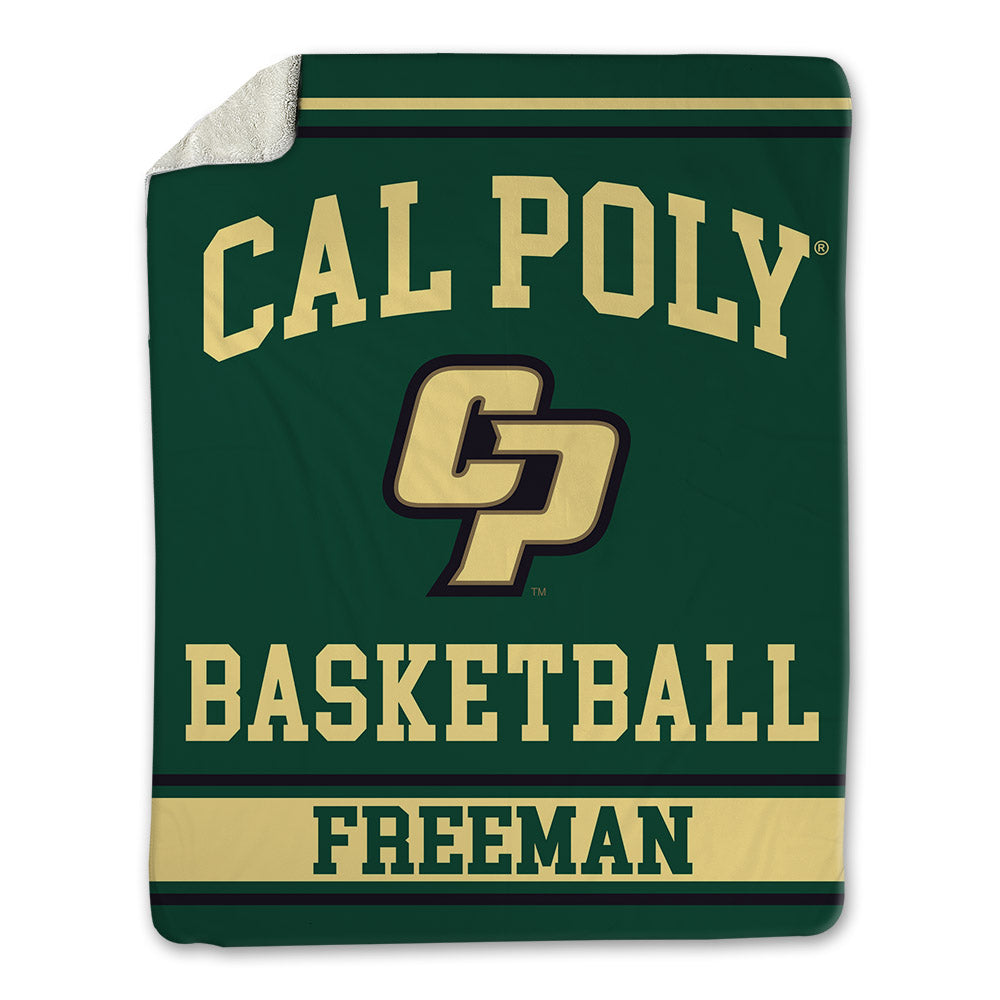 Cal Poly - NCAA Men's Basketball : Braden Freeman - Blanket-0