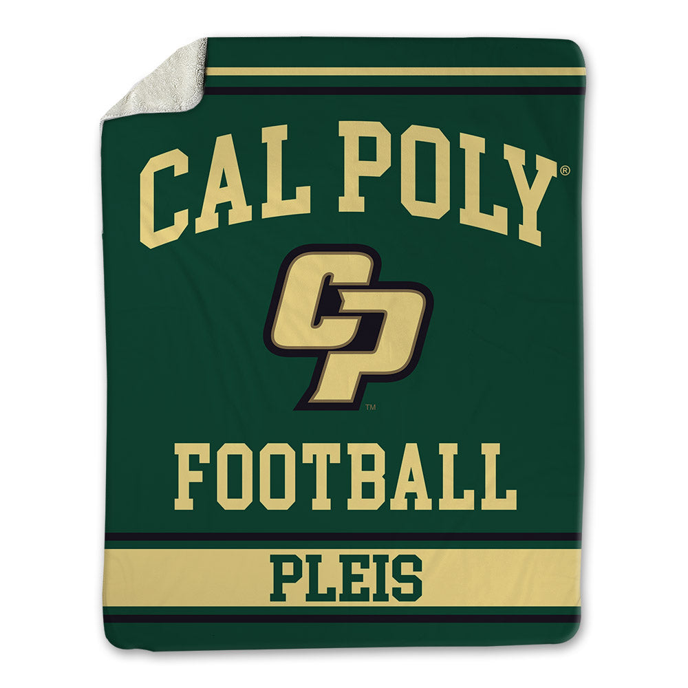 Cal Poly - NCAA Football : Kaleb Pleis - Blanket-0