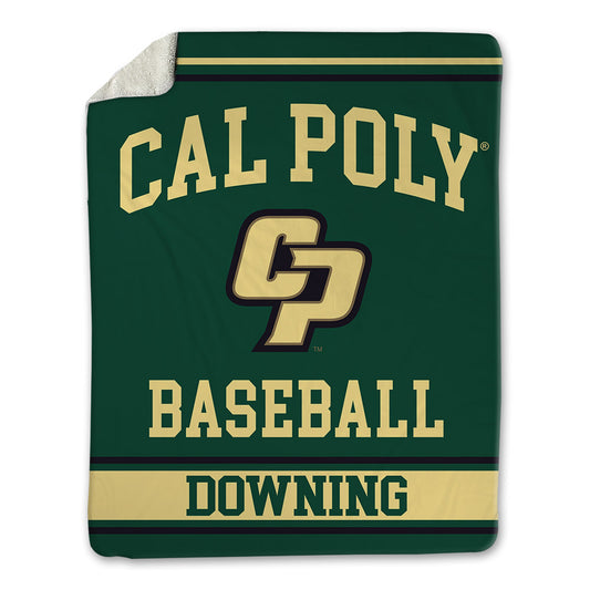 Cal Poly - NCAA Baseball : Jake Downing - Blanket-0