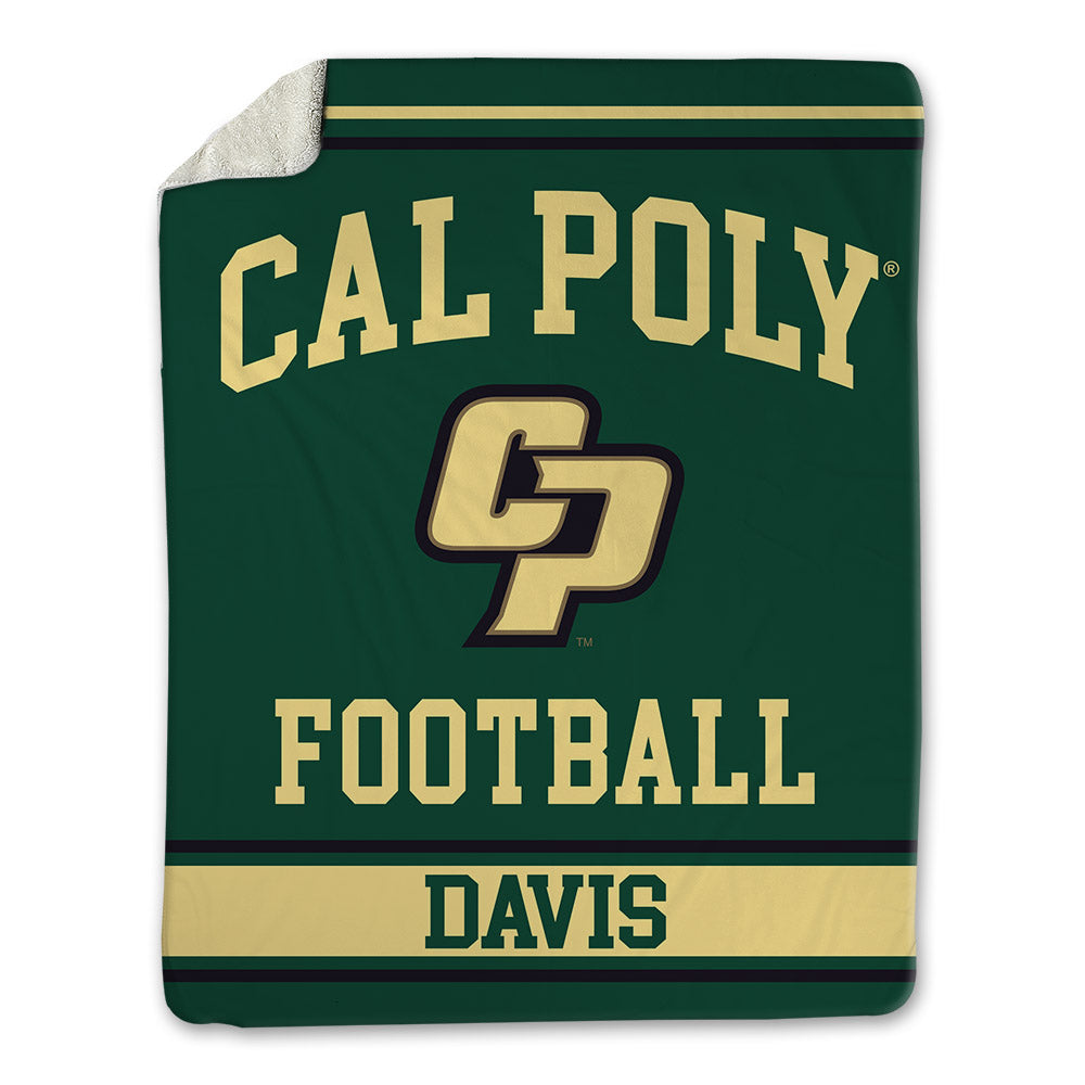 Cal Poly - NCAA Football : Dermaricus Davis - Blanket-0