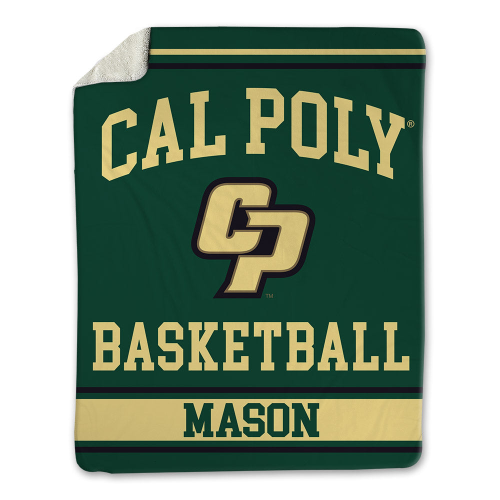 Cal Poly - NCAA Men's Basketball : Marsai Mason - Blanket-0