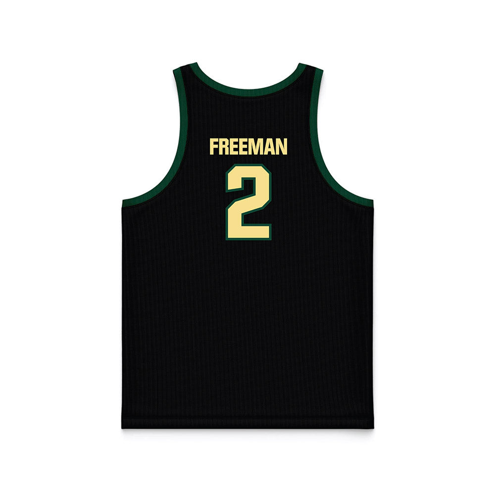 Cal Poly - NCAA Men's Basketball : Braden Freeman - Black Basketball Jersey-1