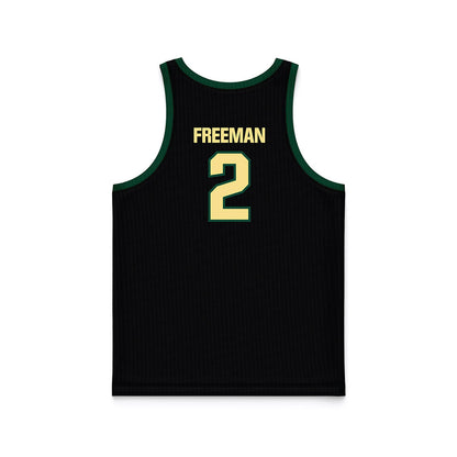 Cal Poly - NCAA Men's Basketball : Braden Freeman - Black Basketball Jersey-1
