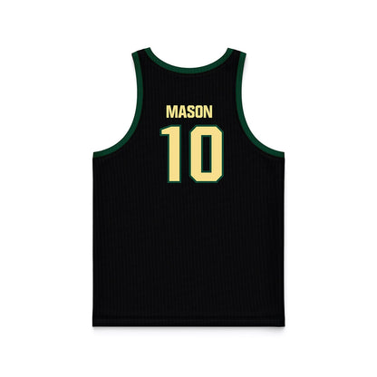 Cal Poly - NCAA Men's Basketball : Marsai Mason - Black Basketball Jersey-1