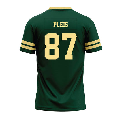 Cal Poly - NCAA Football : Kaleb Pleis - Green Jersey Premium Football Jersey-1