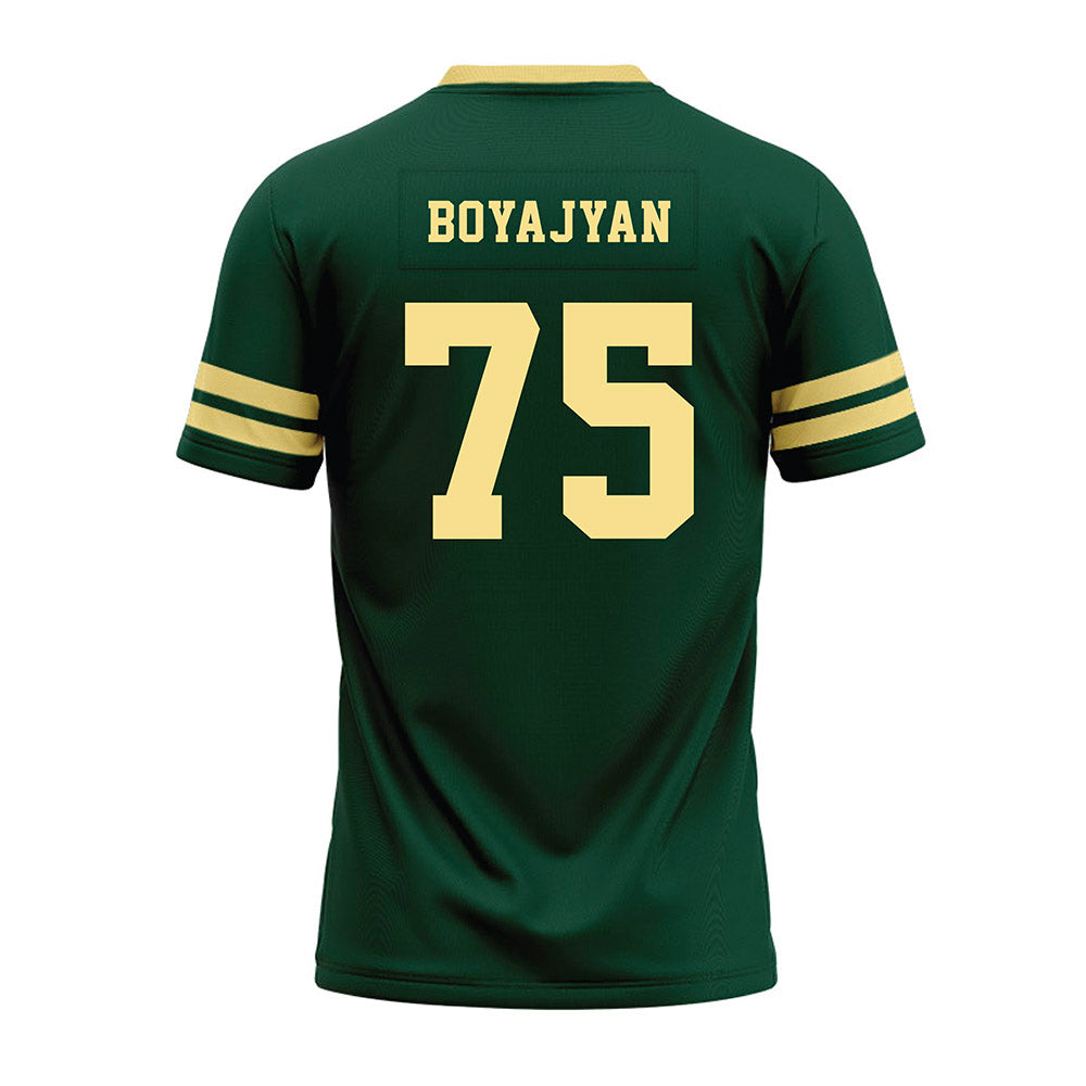 Cal Poly - NCAA Football : Davit Boyajyan - Green Jersey Premium Football Jersey-1