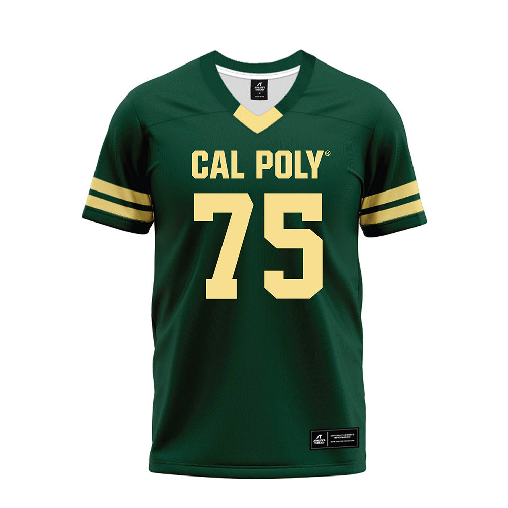 Cal Poly - NCAA Football : Davit Boyajyan - Green Jersey Premium Football Jersey-0