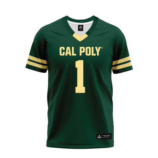 Cal Poly - NCAA Football : Jaden Green - Green Jersey Premium Football Jersey-0