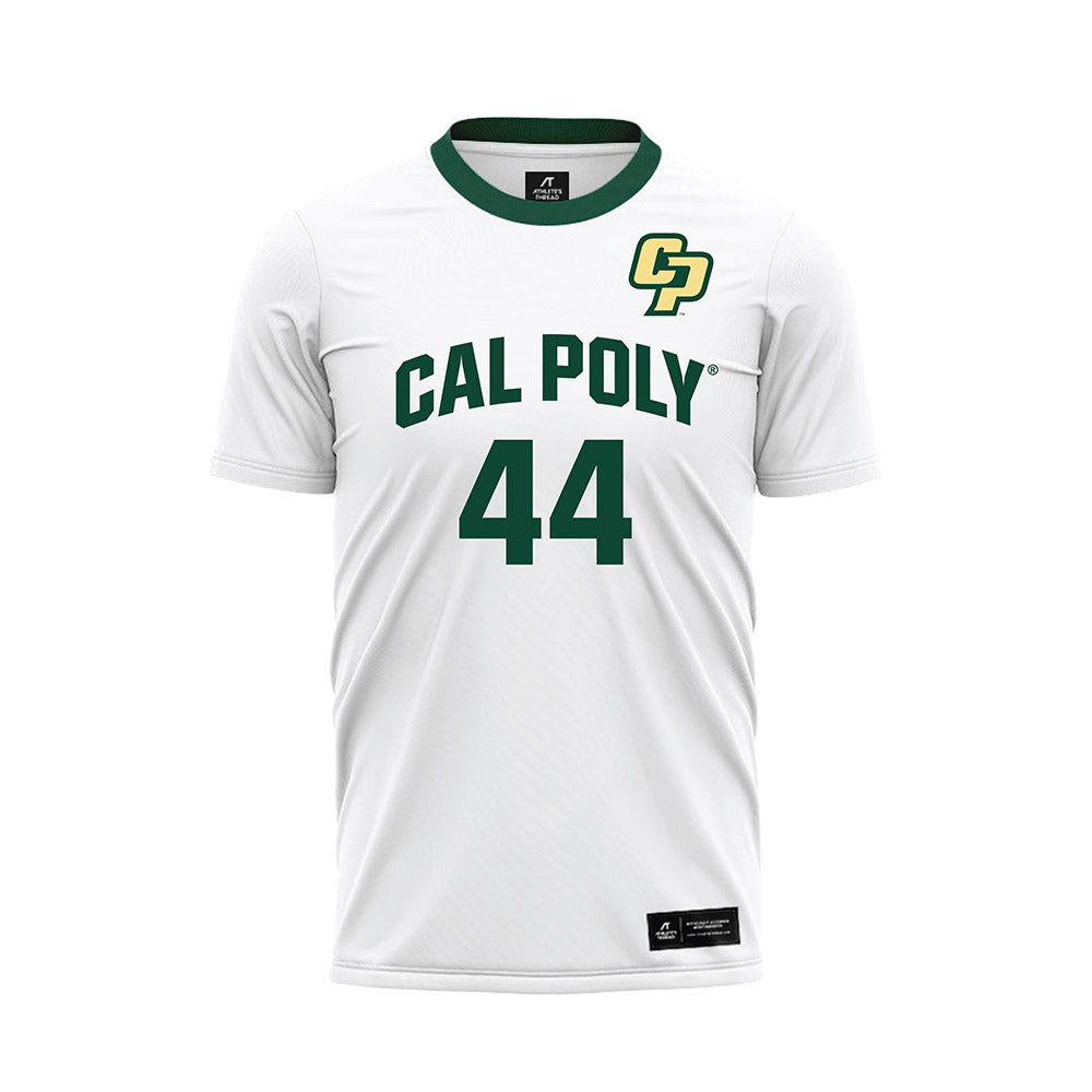 Cal Poly - NCAA Women's Soccer : Annika Smith - White Soccer Jersey-0