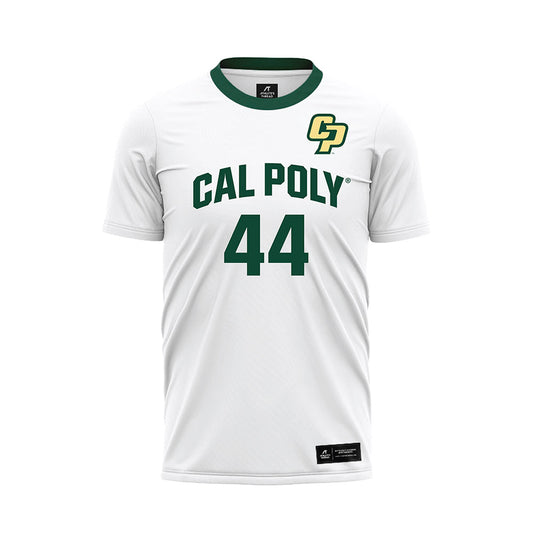 Cal Poly - NCAA Women's Soccer : Annika Smith - White Soccer Jersey-0