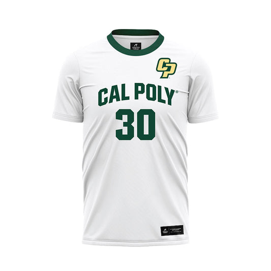 Cal Poly - NCAA Women's Soccer : Dakota Harris - White Soccer Jersey-0
