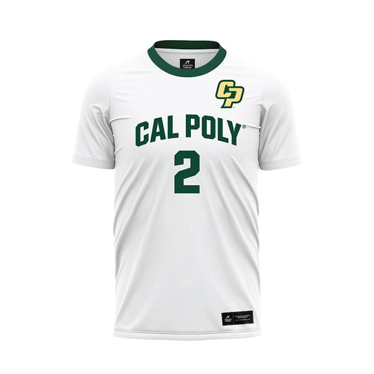 Cal Poly - NCAA Women's Soccer : Kate Nunes - White Soccer Jersey-0