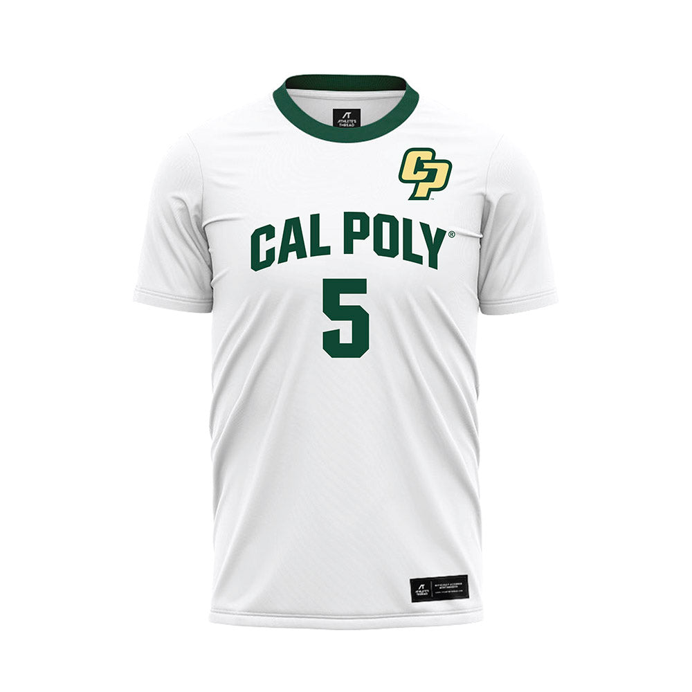 Cal Poly - NCAA Women's Soccer : Suna Roberts - White Soccer Jersey-0