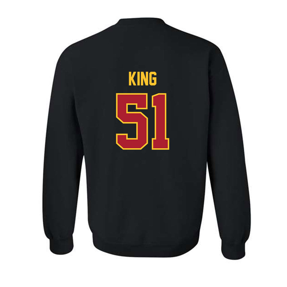 Iowa State - NCAA Football : Maasai King - Sports Shersey Crewneck Sweatshirt-1