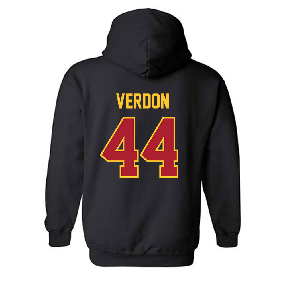 Iowa State - NCAA Football : Trey Verdon - Sports Shersey Hooded Sweatshirt-1