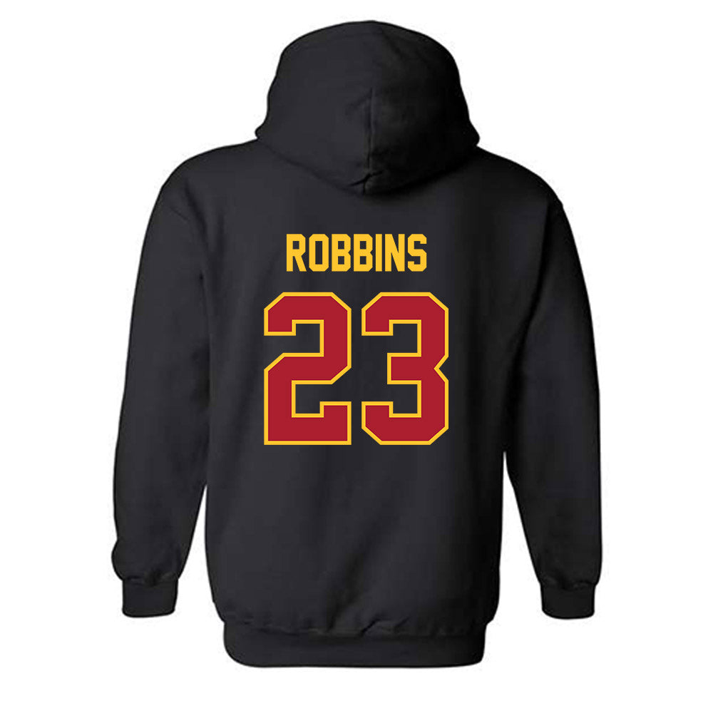 Iowa State - NCAA Football : Carson Robbins - Sports Shersey Hooded Sweatshirt-1