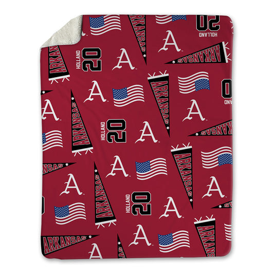 Arkansas - NCAA Baseball : Max Holland - USA Blanket-0