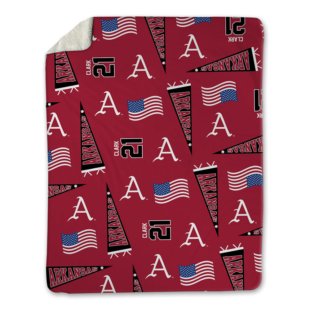 Arkansas - NCAA Baseball : Brenton Clark - USA Blanket-0