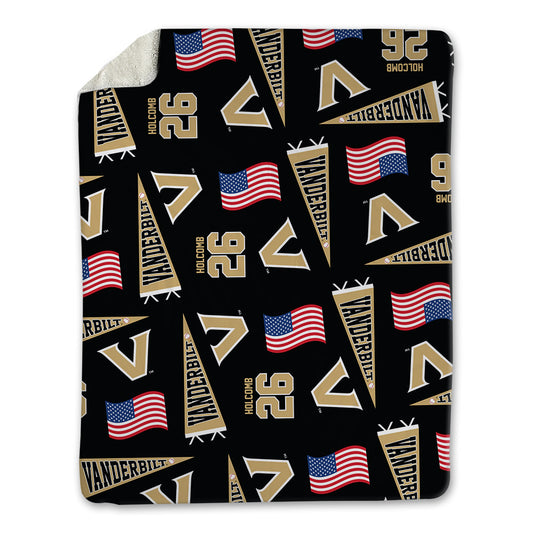 Vanderbilt - NCAA Baseball : Braden Holcomb - Blanket-0